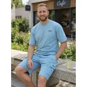 Indigo Denim Denim jogging set heren licht blauw modaitalia
