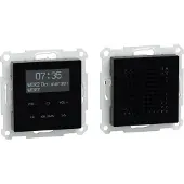 Merten DAB+ Radio Set MEG4375-0303 met Bluetooth en luidspreker, kleur zwart