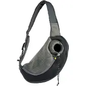 Europet Draagzak Sarah Crazy Paws zwart - nylon - 25 x 15.5 x 43 cm