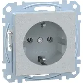 Schneider Electric Merten SCHUKO-stopcontact StK MEG2301-0460, aluminium, systeem M