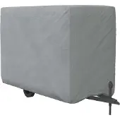vidaXL Paardentrailerhoes 396x178x250 cm vliesvlies grijs