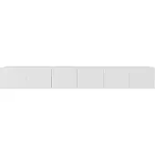 Margaret Hadas24 TV-kast Leo, tv-meubel, tv-dressoir, 300 cm, hangend, modern design, woonkamer, wandmontage, tv-meubel, wit, wit