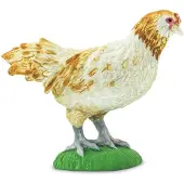 Safari Ltd. Ameraucana Kipbeeldje - Gedetailleerd 2,25" plastic modelfiguur - Leuk educatief boerderijspeelspeelgoed voor jongens, meisjes en kin