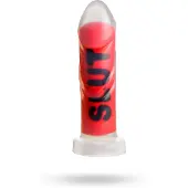 Vuxen slut - siliconen dildo - rood