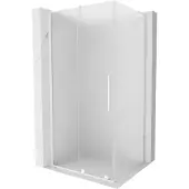 Mexen Velar L schuifbare douchecabine 90 x 100 , matglas, wit - 871-090-100-33-20