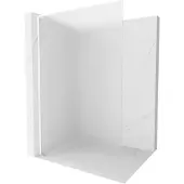 Mexen Kioto L Douchewand Walk-in 90 x 200 , mat, wit - 800-090-103-20-30