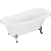 Mexen Retro vrijstaande badkuip 150 x 73 , wit, chromen poten - 53251507300-00