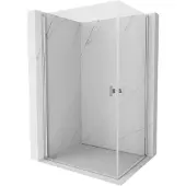 Mexen Mist-B Duo draaibare douchecabine 100 x 85 , transparant, chroom - 8A2-100-085-01-00