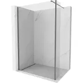Mexen Kioto douchewand Walk-in 115 x 40 , transparant, kanon metaal - 800-115-212-95-00-040