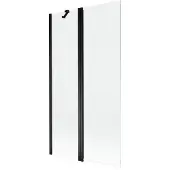 Mexen Mist douchewand 2-delig 100 x 150 , transparant, zwart - 8A9-100-011-70-00