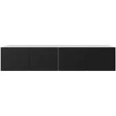 MargaretHadas24 Margaret Hadas24 TV-kast Leo, TV-meubel, TV-kast, 200 cm, modern design, geschikt voor wandmontage, woonkamer, TV-meubilair, wit, zwart