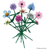 Brixies Plus Bloemenboeket Romantic Dream - Nano Bouwset Bloemen - 827 onderdelen - Vanaf 8 jaar