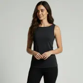 Yogistar Yoga-Top Boatneck "ala" - black