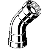 Viega bocht 45gr 3/8 zk