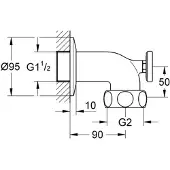 GROHE THM Connections Afvoerbocht 12448000