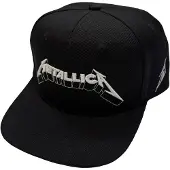 Metallica - 3D & M Logos Snapback Pet - Zwart