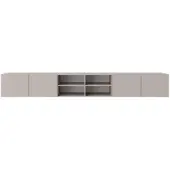 MargaretHadas24 Margaret Hadas: TV-kast Lyon IV, TV-meubel, laag TV-meubel, 300 cm, hangend, modern design, voor de woonkamer, wandmontage, TV-meubel in kasjmierkleur