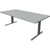 Kerkmann Büromöbelfabrik Bureau Unic comfort grijs 200x100cm