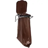 GSG24 Serie - Wandmontage Afvalhouder - 120L Zak - Bruin - Stevige Constructie - Binnen/Buiten