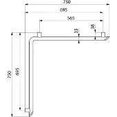 Delabie Be-Line wandgreep
