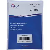 Bronyl U-mapje uit transparante PVC van 180 micron, ft A6