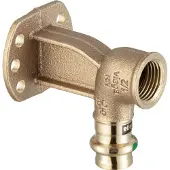 Viega Sanpress Muurplaat SC binnendraad 15x1/2 brons 347307