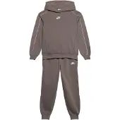 Nike Sportswear Club Fleece Trainingspak Hooded Kids Donkergrijs Lichtgrijs