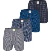 Phil&Co. Boxershorts ' Combo ' blauw / navy / zwart / wit