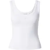 GUESS Dames Tanktop met witte logo (M), Casual, Katoen, Mouwloos / spaghettibandjes W6YP51K4539