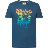 Petrol Industries Shirt blauw / geel / groen / oranje