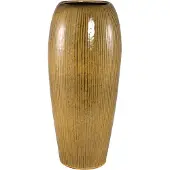 Ptmd Tamica Dark Brown Ceramic Pot L