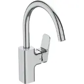 Ideal standard IS Keukenmengkraan Ceraplan, uitloper 200 mm, met buisuitloop, chroom