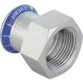 Geberit Mapress roestvrij staal overgang met binnendraad, DN 32 / 40, dø 35 mm, 31826