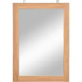 vidaXL Wandspiegel 50x70 cm massief teakhout