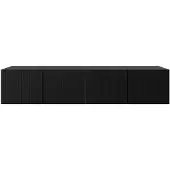 MargaretHadas24 Margaret HadasTV-kast MioTelevisiekast / TV-meubel200 cmWandmontage, modern design, geschikt voor de woonkamerTV-meubel, zwart, zwart