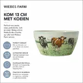 Wiebe van der zee Kom 13 cm Koe
