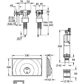 GROHE ombouwset voor spoelbak van 14 liter, chroom - 38815000
