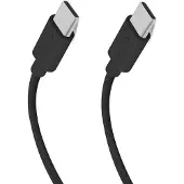 SBS Câble tressé USB C vers USB C PD 60 W 1,5 m Noir