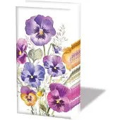 Ambiente 6 Pakjes papieren zakdoeken - Pansies - Bloemen - Viooltjes