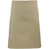 Premier Unisex Volwassenencollectie Halflang Taille Schort (Khaki)