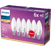 Philips 5,5W - E14 - 2700K - 470 lumen set van 6