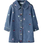Name It Mini Regular Fit Denim Jurk 98 EU Meisjes