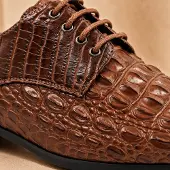 Lureaux Iron Scale Brown - - Nette Kleurrijke Schoenen Met - Of Zonder - Print - Heren