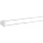 Mexen Remo dubbele draaibare handdoekhouder, wit - 70507255-20