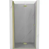 Mexen Mist-F opvouwbare douchedeur links 95 , transparant, goud geborsteld - 8A6-095-000-55-00-L