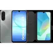 Samsung Galaxy A17 128GB Grijs 4G + BlueBuilt Book Case Zwart