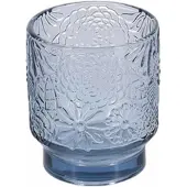 Salt & pepper Waterglas Flora Transparent / Blue 300 ml (Set van 4)