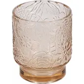 Salt & pepper Waterglas Flora Transparent / Brown 300 ml (Set van 4)