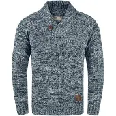 !Solid Trui 'Phil' blauw / bruin / wit