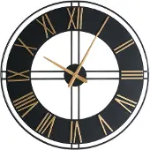 Beliani PERIGNY - Wandklok - Zwart - Metaal